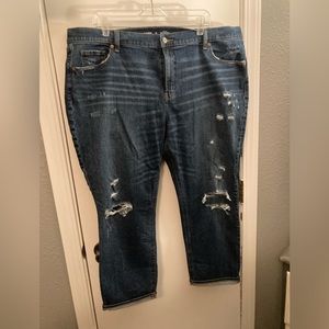 Old Navy mid rise boyfriend jeans size 18 only tried on once